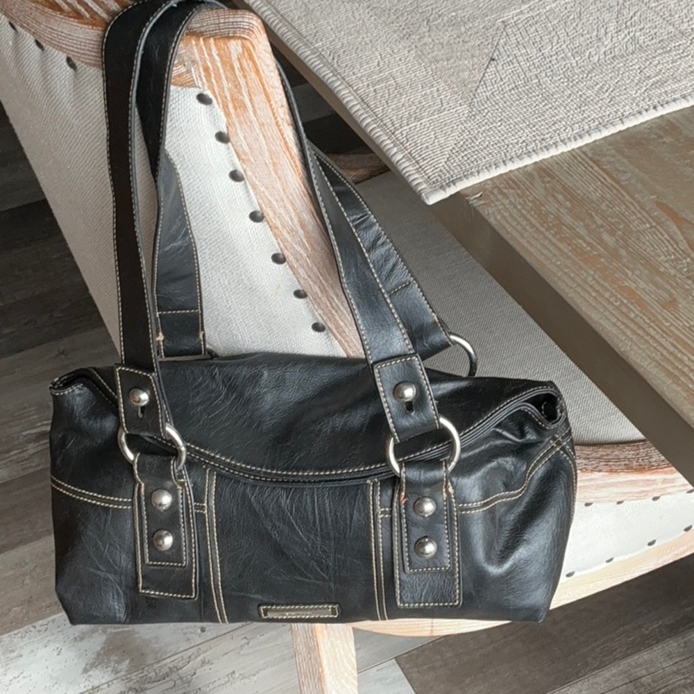 Nine West Black Vegan Leather HandBag